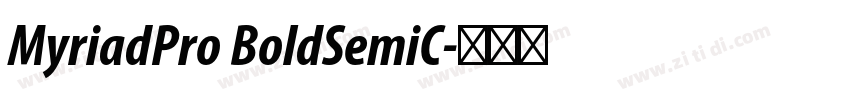 MyriadPro BoldSemiC字体转换